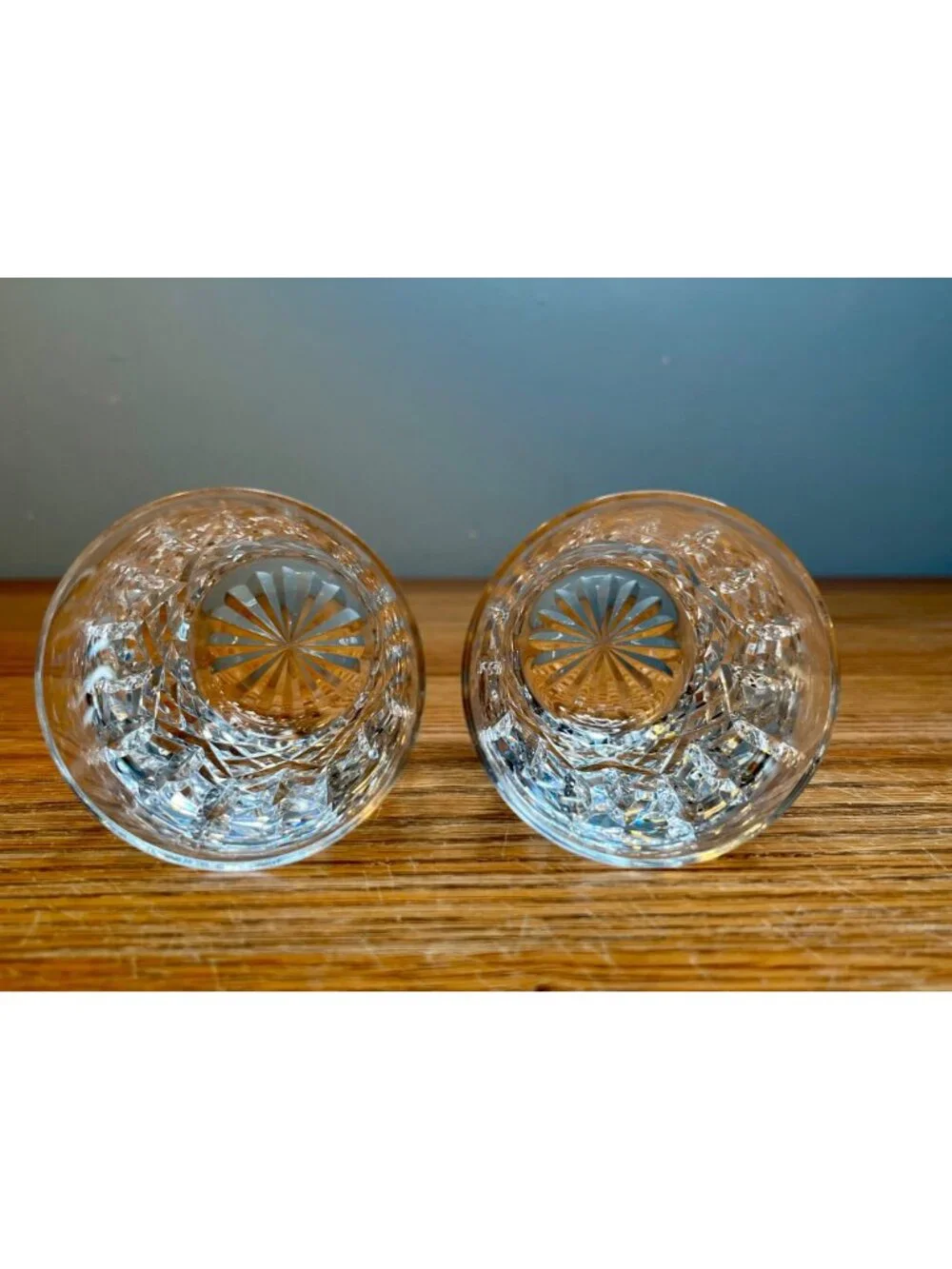 Set of 4 Vintage Waterford Crystal 5 ounce Flat Tumbler Glasses, Lismore Patte